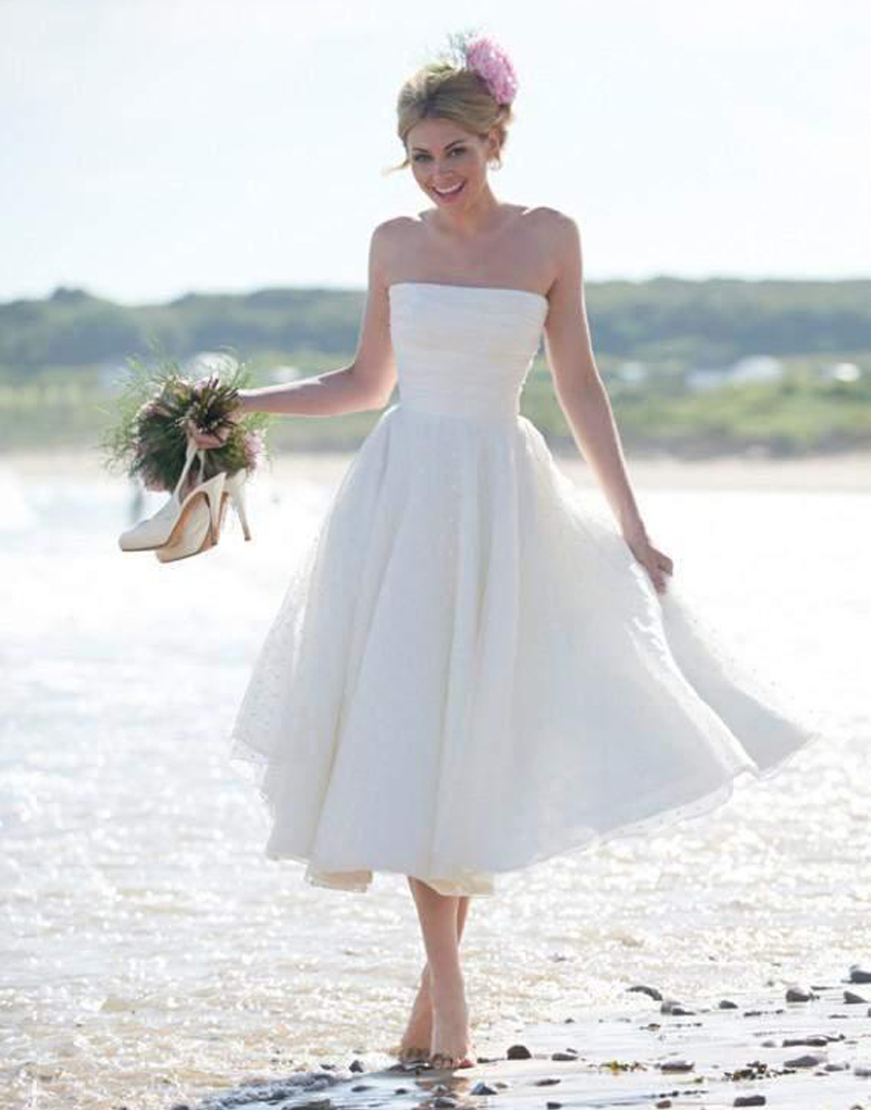 Свадебное платье в пляжном стиле