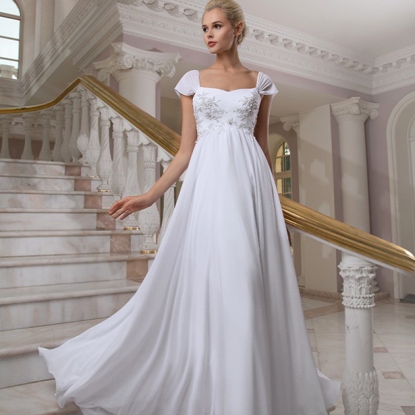 Удобное свадебное платье в греческом стиле