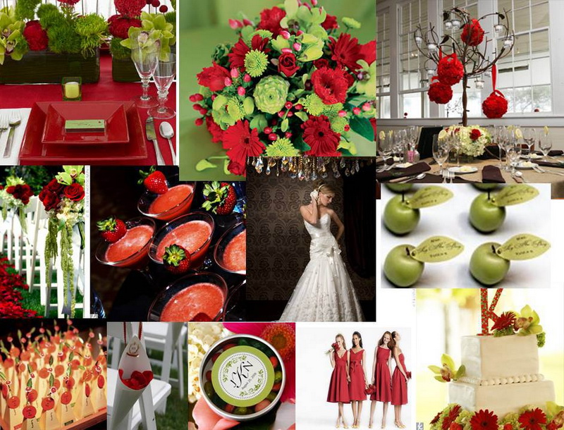 Красно-зеленая свадьба