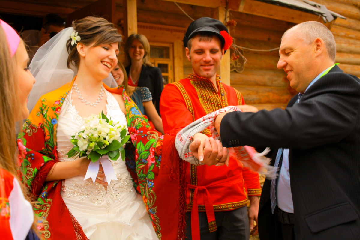 Свадьба в народном стиле