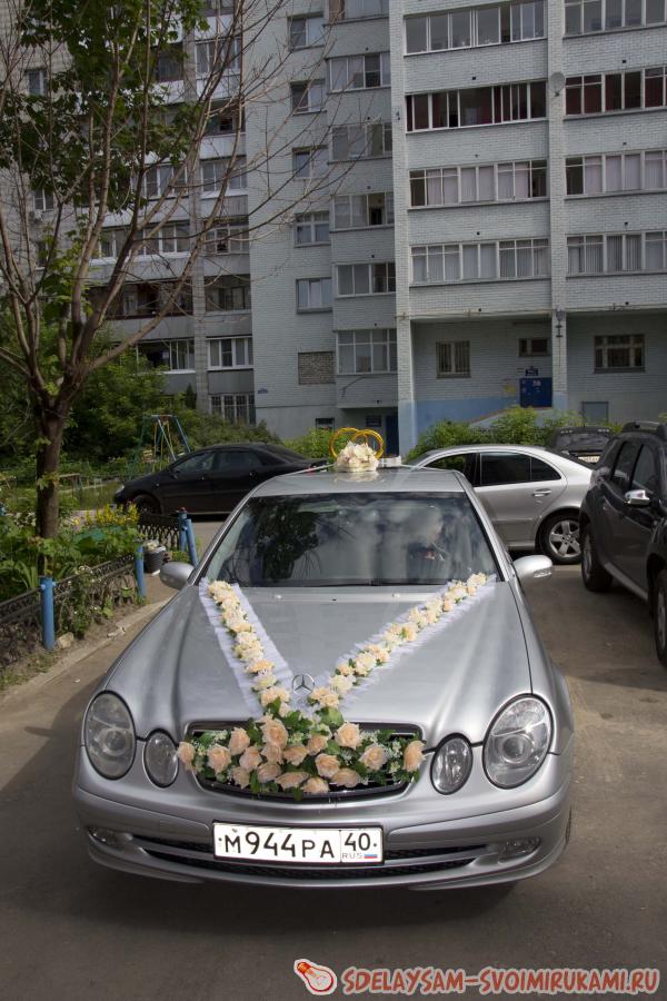 украшения на свадебный автомобиль