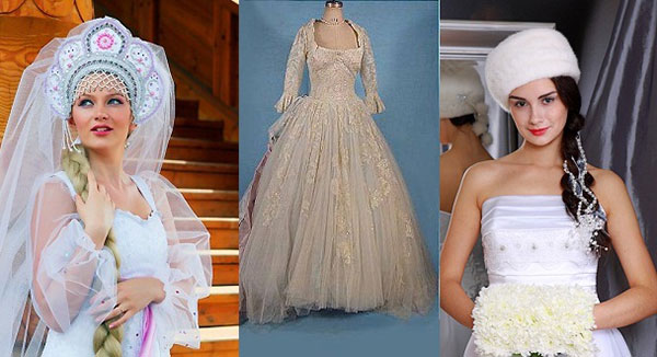 Свадебные платья в русском народном стиле фото 11