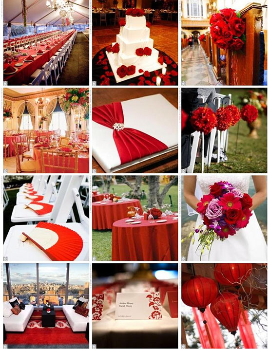 свадьба в красном цвете фото 1