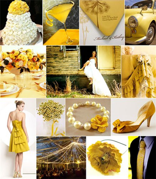 Свадьба в желтом цвете фото 1
