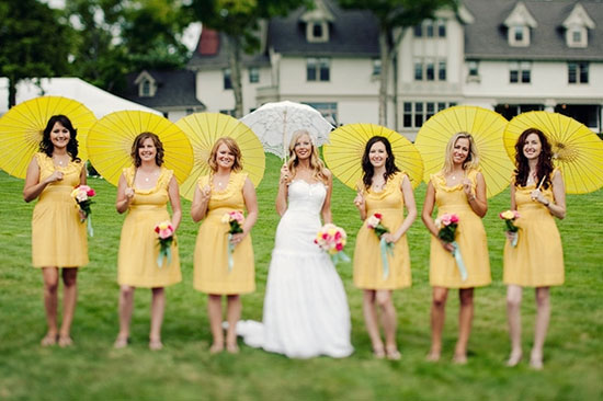 Свадьба в желтом цвете фото 3