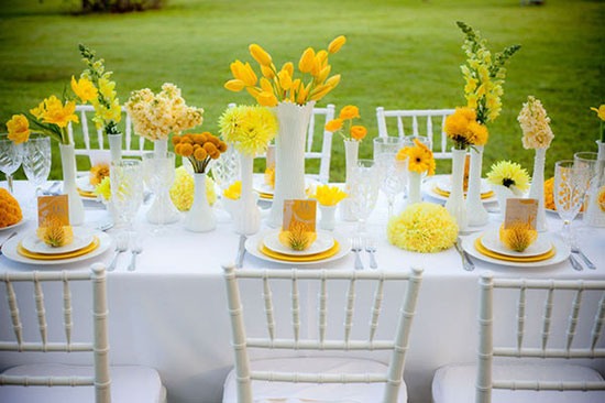 Свадьба в желтом цвете фото 7