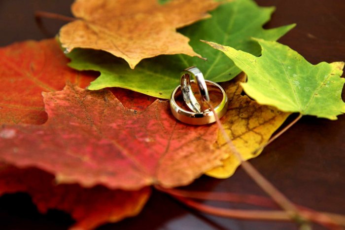Осень - прекрасное время для свадьбы