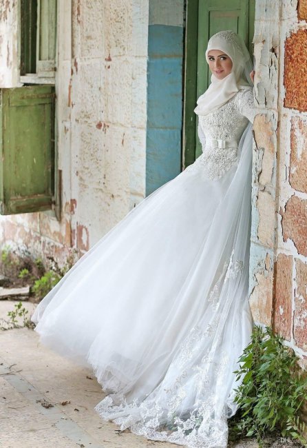 Цвет арабского свадебного платья