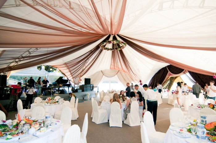 Оформление свадьбы в шатре