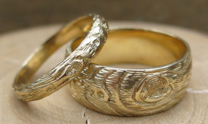 Обручальные кольца с необычным дизайном