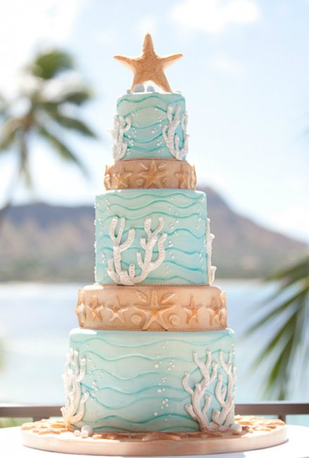 Свадебный торт из мастики для тематической свадьбы