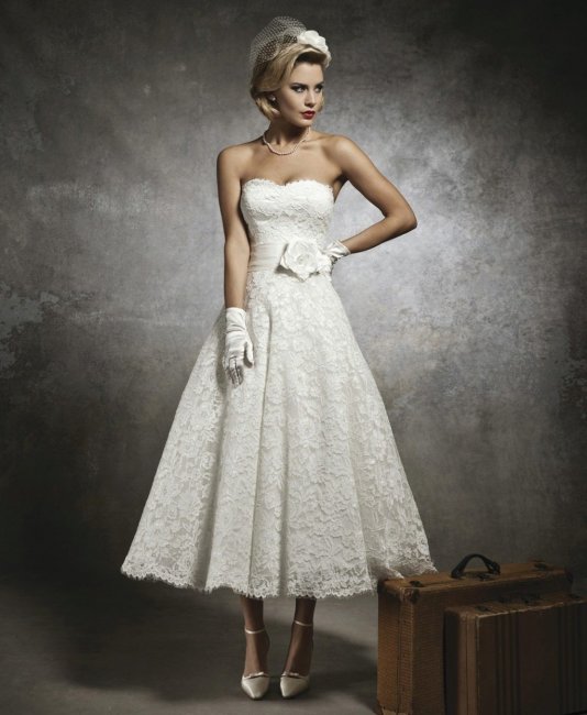 Свадебное платье в стиле 50-х