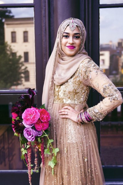 Мусульманское платье невесты