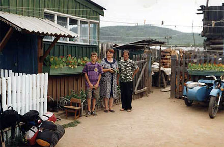 Gremyachinsk village at Baikal Lake - right before we got invited for a meal