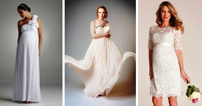 Свадебные платья для беременных – лучшие наряды для невест с округлившимся животом
