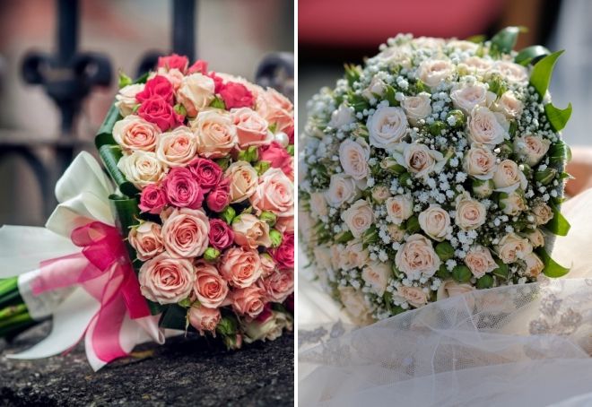 свадебные букеты для невесты 2019 из роз
