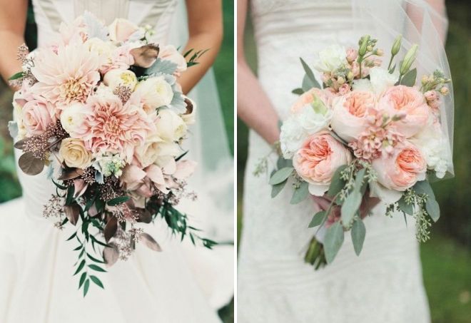 свадебный букет невесты 2019 цвет айвори