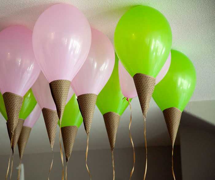 Десерт из воздушных шариков