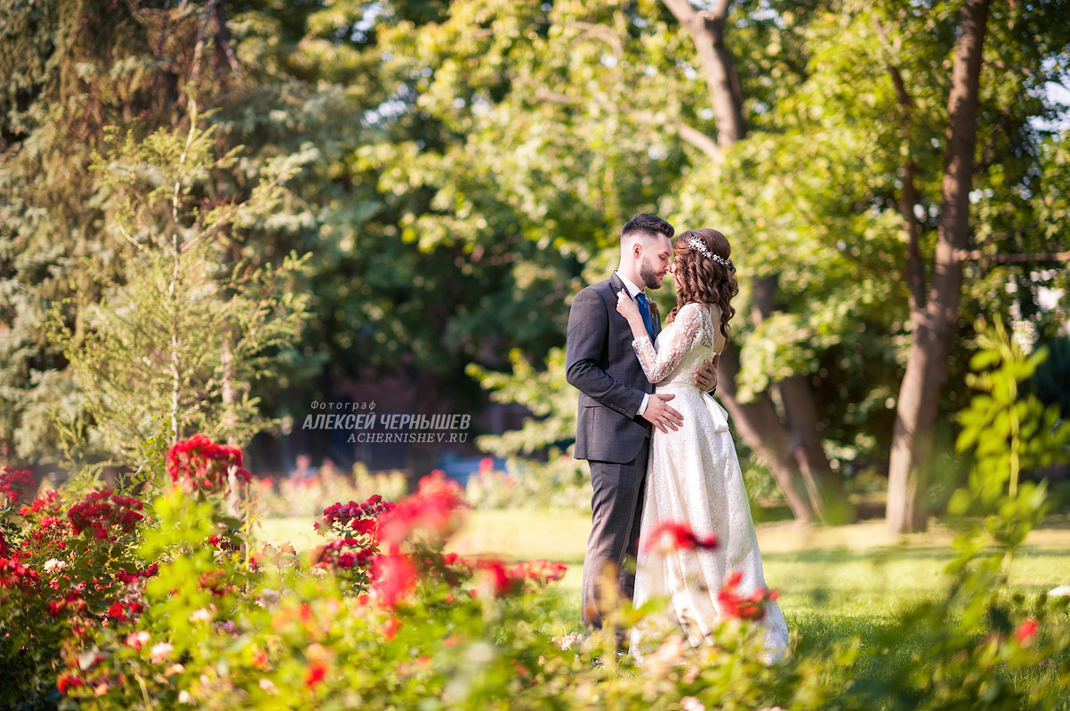 свадебная фотосессия в Нескучном саду