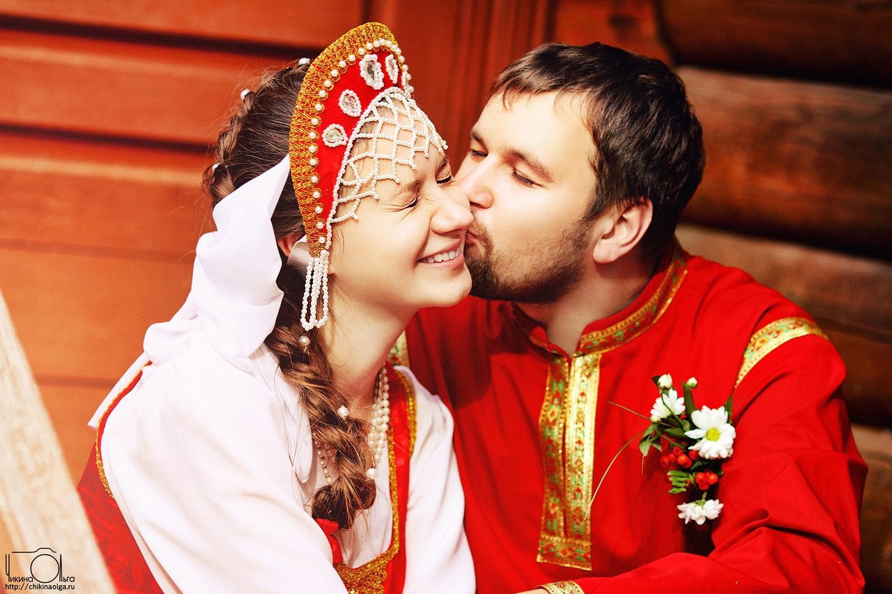 Необычная свадьба в русском стиле