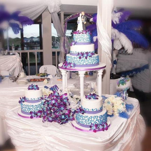 фиолетовая свадьба оформление