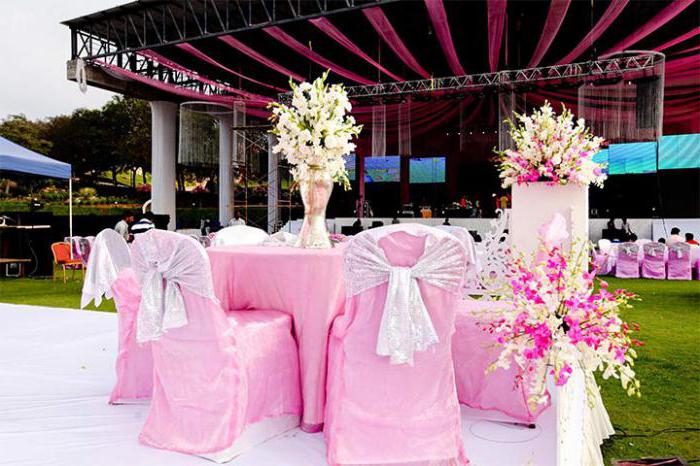 оформление столов цветами на свадьбу