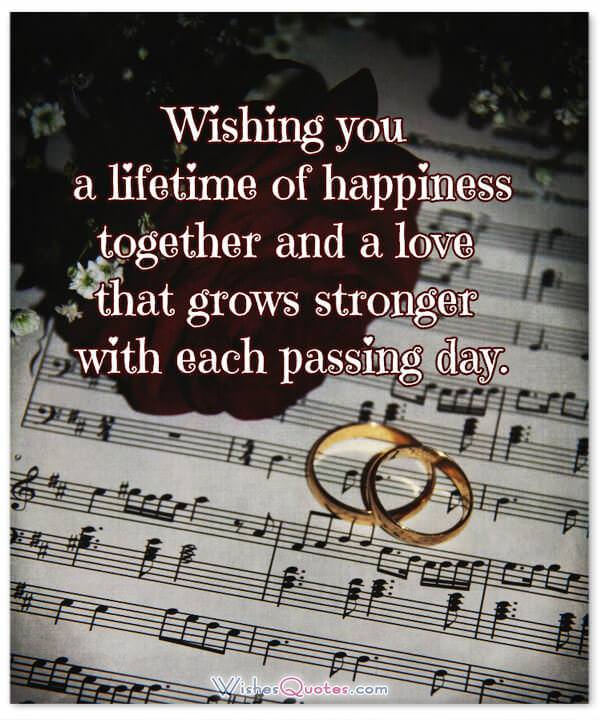 Card with Delightful Wedding Wishes